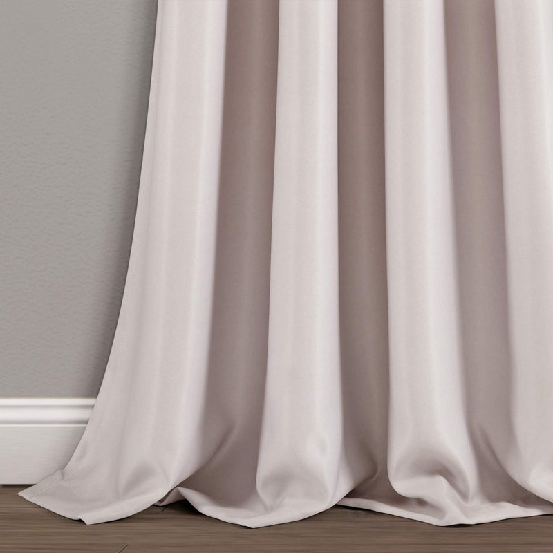 Lush Decor Aqua and Gray Umbre Fiesta Curtains Light Filtering Window Panel Set for Living, Dining, Bedroom (Pair), Long Wide, 52" W x 84" L - Image 4